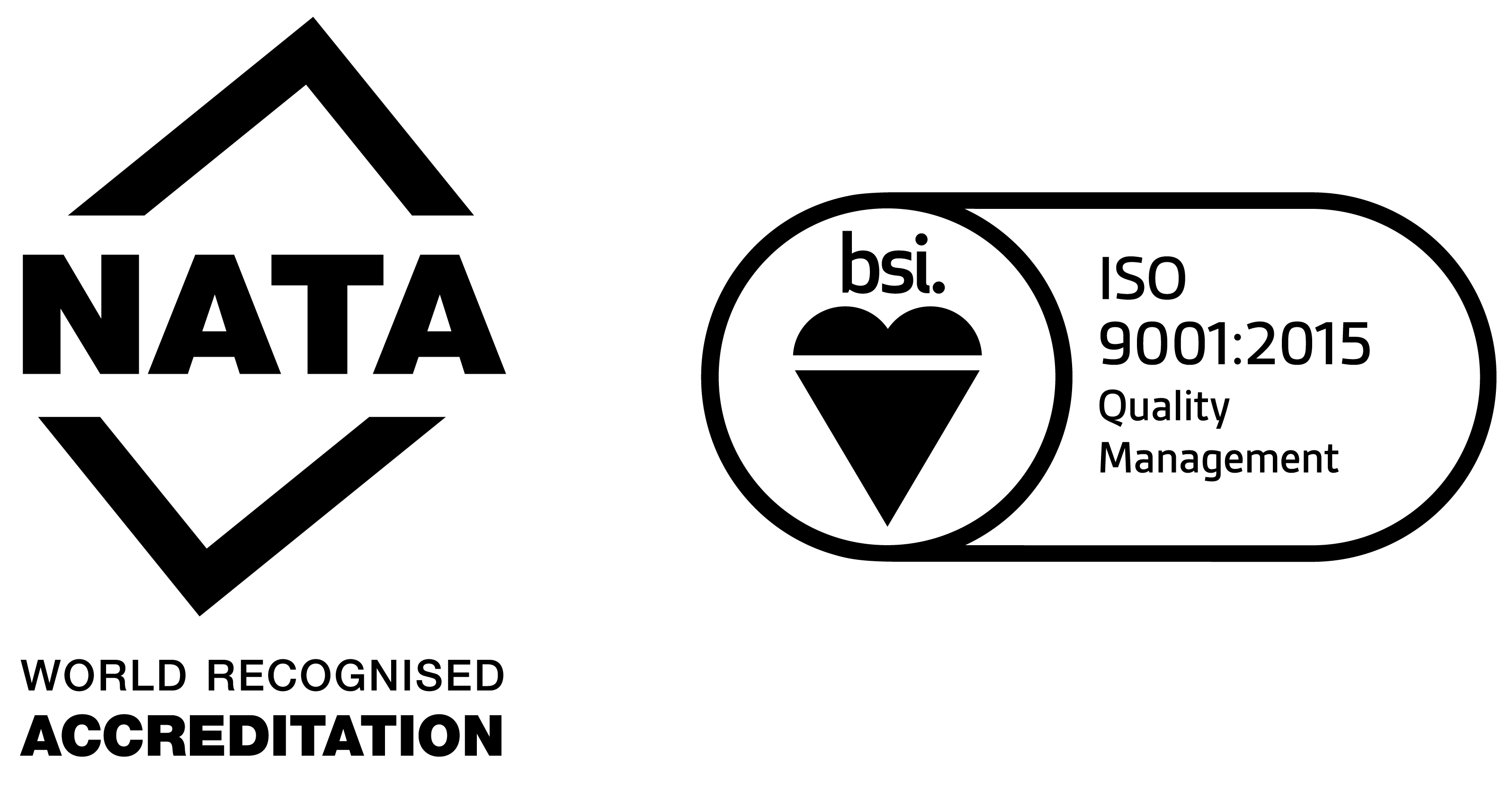 NATA and ISO logo lockup